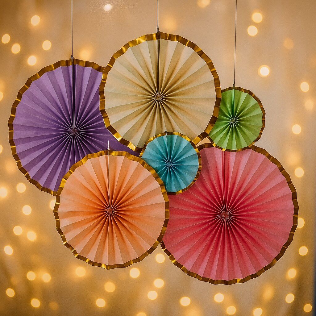 Makaron Yelpaze Süs Seti 6 Adet