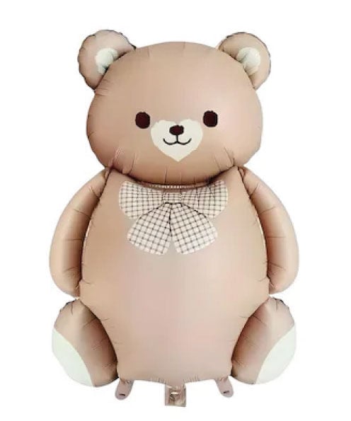 Folyo Balon Retro Ayı Karamel 90*66 Cm