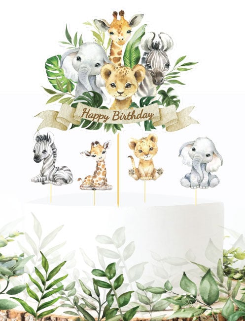 Baby Animal Pasta Üstü Kürdan 5 Parça